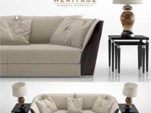 heritage oasi sofa Modello 3D