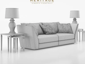 heritage oasi sofa 3D Model