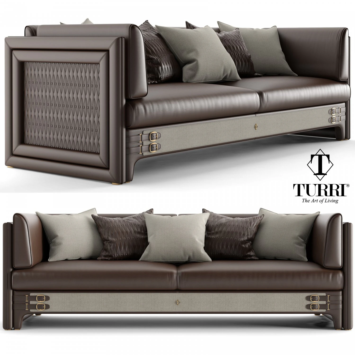 canap&eacute; num&eacute;ro trois turri Modèle 3D .c4d .max .obj .3ds .fbx .stl .blend 