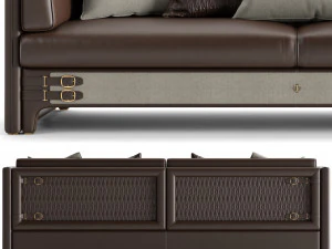 canap&eacute; num&eacute;ro trois turri Modèle 3D