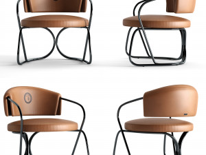 trusssardi casa around armchair 3D Model
