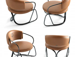trusssardi casa around armchair 3D Model
