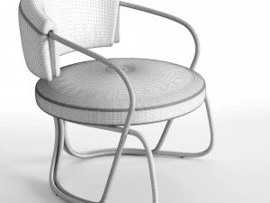 trusssardi casa around armchair 3D Model