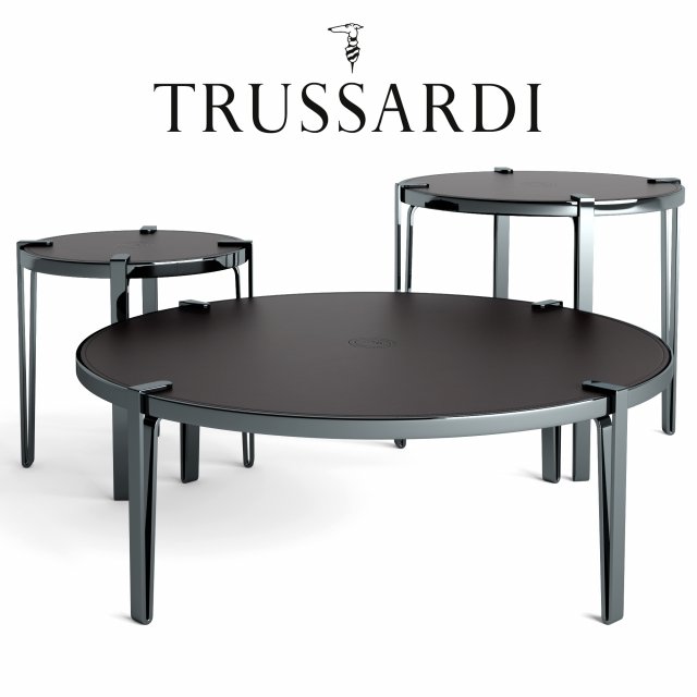 trussardi casa bondai coffee table set 3Dモデル .c4d .max .obj .3ds .fbx .stl .blend 