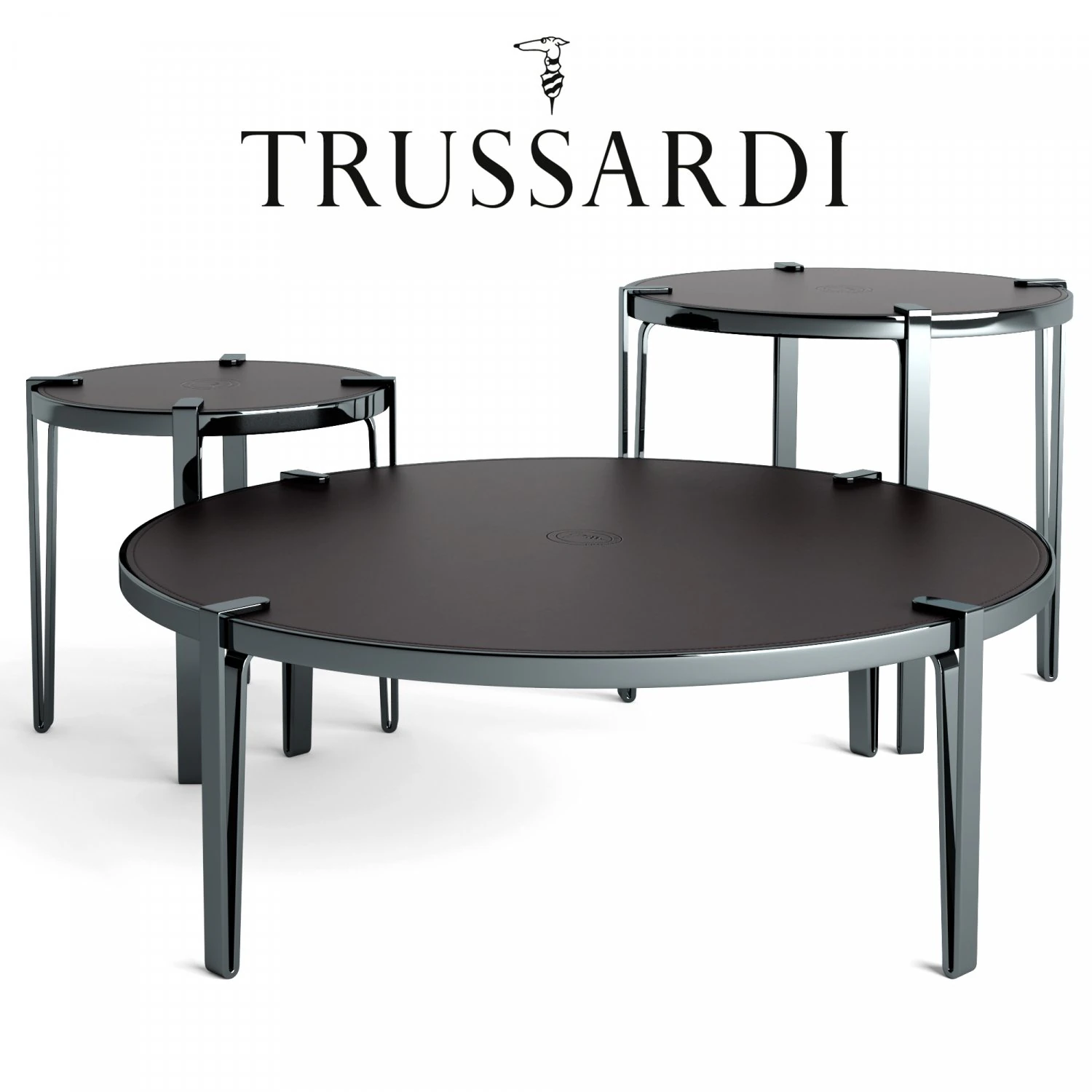 trussardi casa bondai coffee table set 3D Model .c4d .max .obj .3ds .fbx .stl .blend