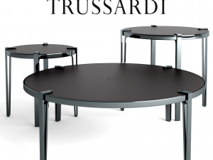 trussardi casa bondai coffee table set 3D Model