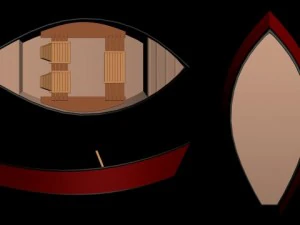small or medium boat low poly 3D Model