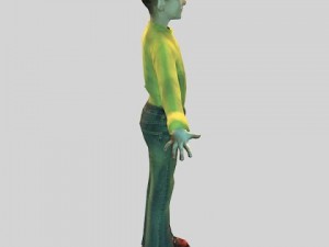 low poly girl 3D Model