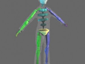 low poly girl 3D Model