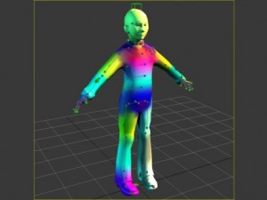 low poly girl 3D Model