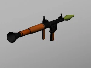 rpg7 with projectile 3D Model