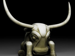 ancient bull statue 3D Model