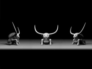 ancient bull statue 3D Model