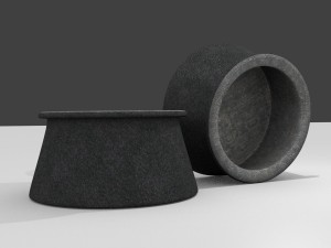 stone cookware stone pot 3D Model