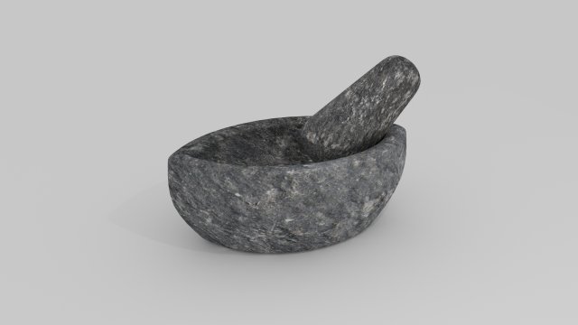 stone mortar khalbatta Modello 3D .c4d .max .obj .3ds .fbx .stl .blend 