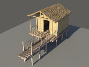hut Modèle 3D