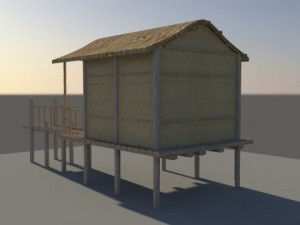 hut Modèle 3D