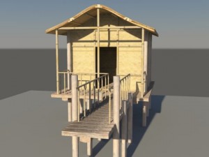 hut Modèle 3D
