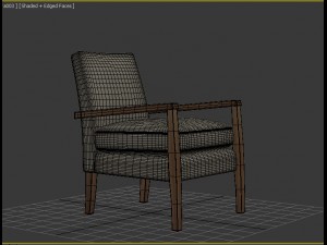 reception chair 001 3D Model