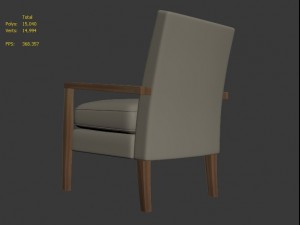 reception chair 001 3D Model