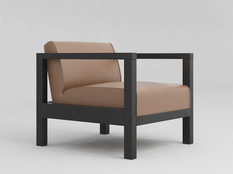 livingroom chair 001 3D Model .c4d .max .obj .3ds .fbx .stl .blend 