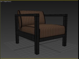 livingroom chair 001 3D Model