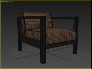 livingroom chair 001 3D Model