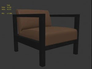 livingroom chair 001 3D Model