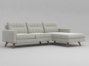 luna corner sofa Model 3D