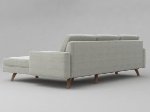 luna corner sofa Model 3D