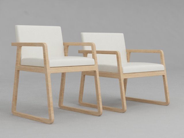 midori armchair 3D Model .c4d .max .obj .3ds .fbx .stl .blend 