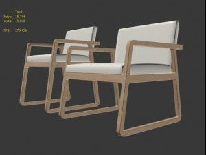 poltrona midori Modelo 3D