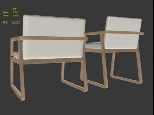 poltrona midori Modelo 3D