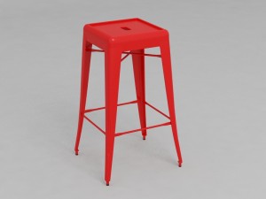tolix bar stool Model 3D
