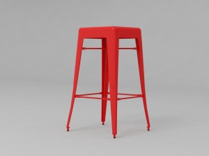 tolix bar stool Modelo 3D