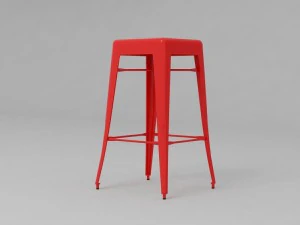 tolix bar stool 3D Model