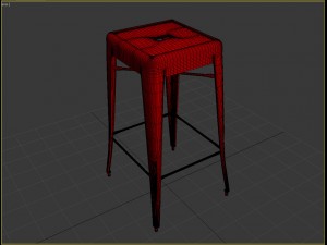 tolix bar stool Modelo 3D