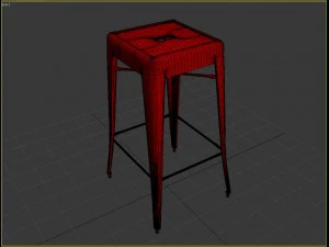 tolix bar stool 3D Model
