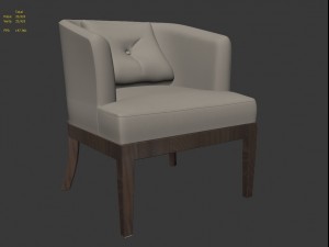 braxton dresden chair Model 3D