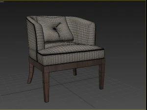 braxton dresden chair 3D Model