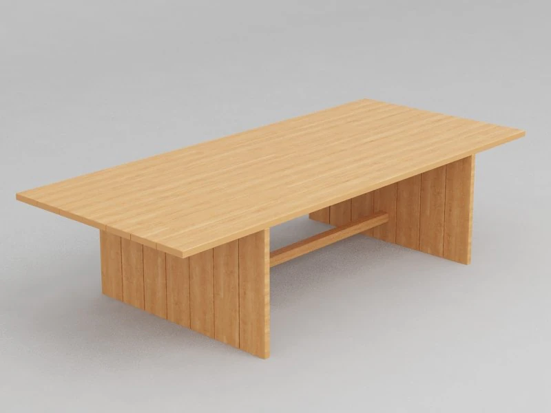 dining table plank 3D Model .c4d .max .obj .3ds .fbx .stl .blend 
