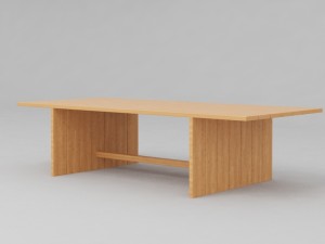 dining table plank 3D Модель