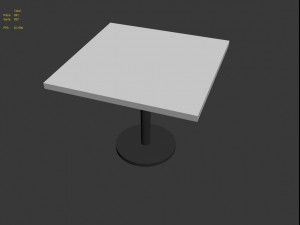 zenith table square Modelo 3D