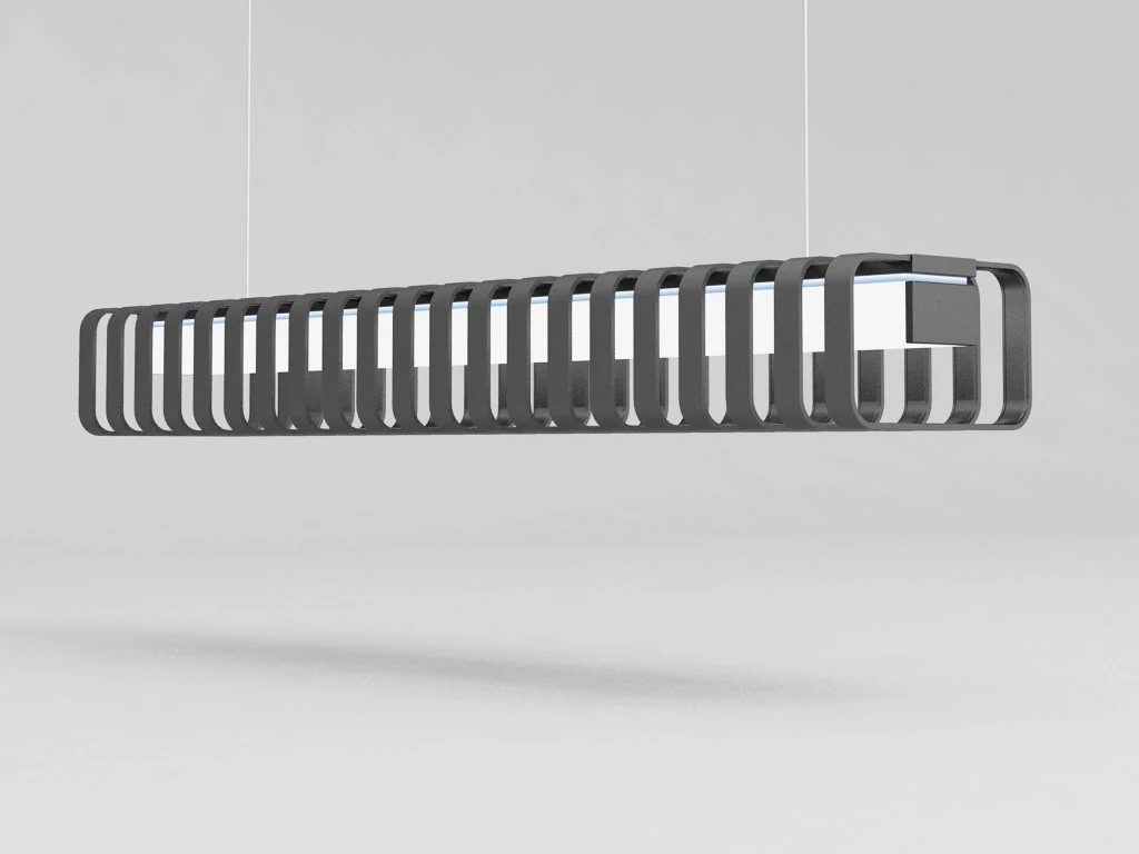 dark spine hanging lamp 3D Model .c4d .max .obj .3ds .fbx .stl .blend
