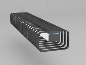 dark spine hanging lamp 3D Modell