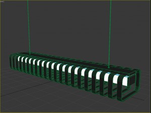 dark spine hanging lamp 3D Modell