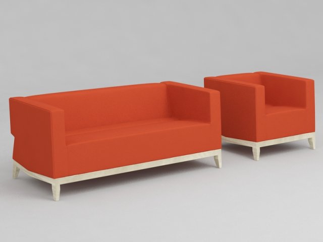 sofa inka billiani 3D Model .c4d .max .obj .3ds .fbx .stl .blend 