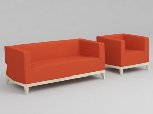 sofa inka billiani Model 3D
