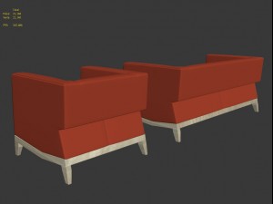 sofa inka billiani 3D Model