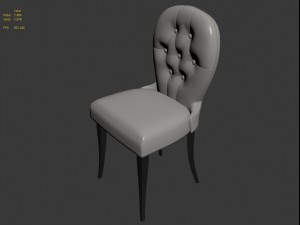 georges 30097 dining chair by opera contemporary Modelo 3D